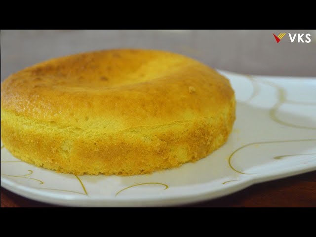 Soft Vanilla Sponge Cake Recipe | Homemade Soft Vanilla Cake |  Simple Plain Sponge Cake