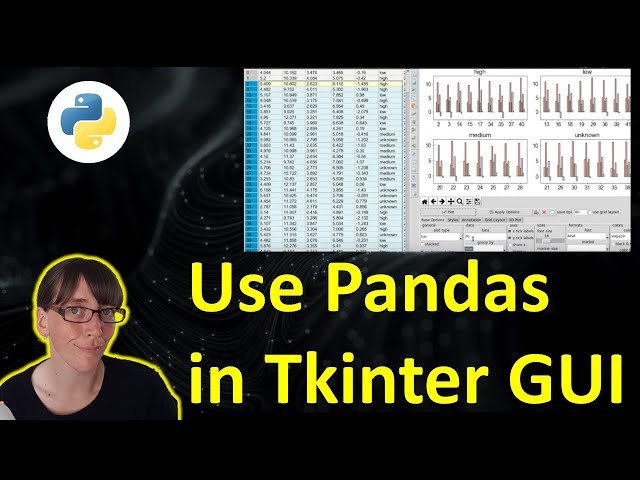 Pandas DataFrame in Tkinter Python GUI. -- Pandastable --