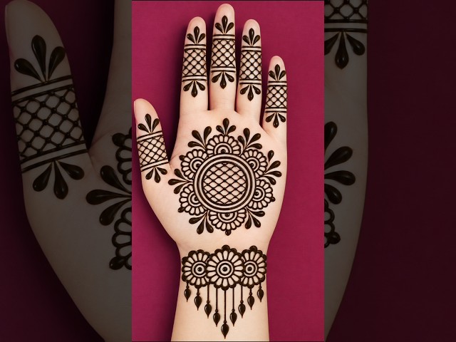 Beautiful easy gol tikki mehndi design|mehndi design|mehandi design|mehndi design|beginners mehndi|