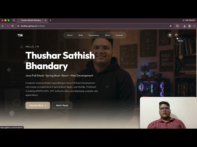 HELLO!!👋  , It's me Thushar 💻