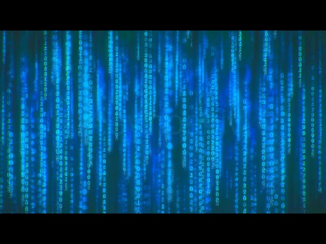 BLUE MATRIX RAIN BEE BOP BASS DROP SCREEN SAVER HD