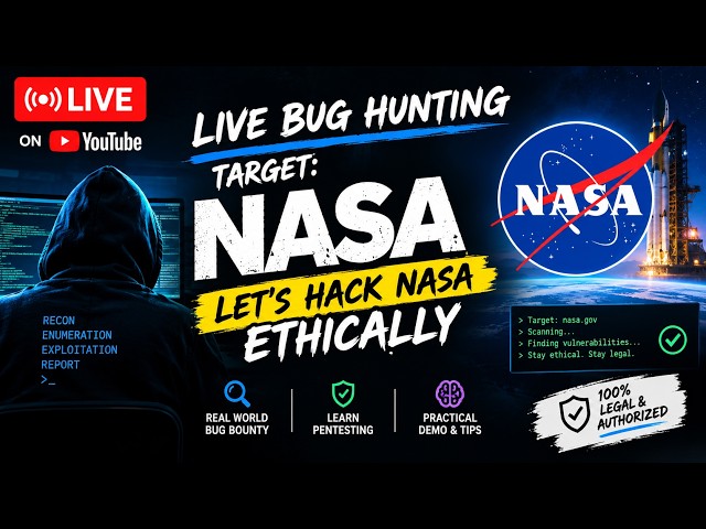 🔴 LIVE Bug Hunting on NASA | Ethical Hacking & Bug Bounty Hunting | Real-World Pentesting
