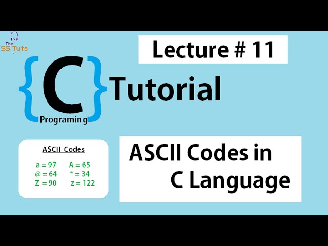 ASCII Codes in C Language