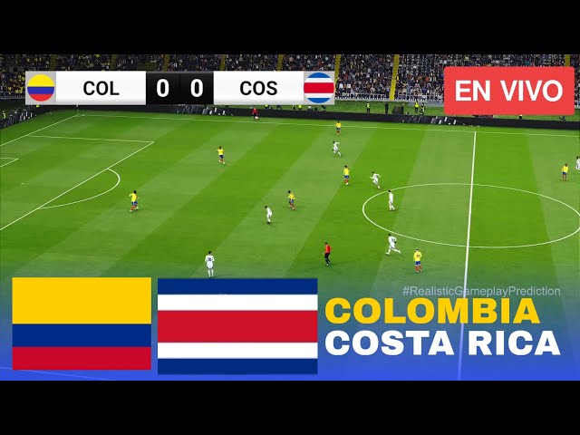 Colombia vs Costa Rica Amistoso Internacional 2026 Partido Simulación PES 21