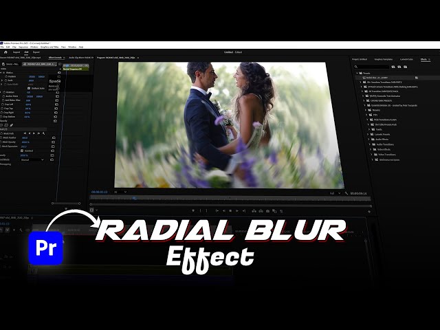 Radial Blur Effect in Premiere Pro | Premiere Pro Effects | Premiere Pro Tutorial