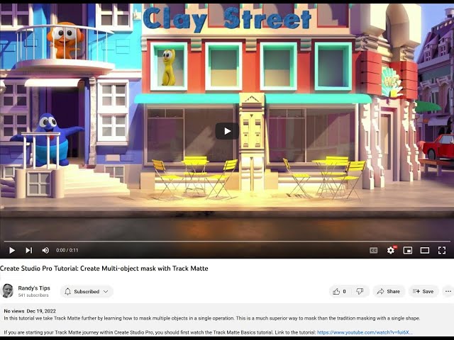 Create Studio Pro Tutorial: Create Multi-object mask with Track Matte