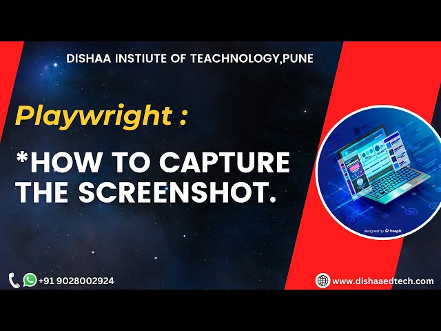 Playwright automation testing :How to capture the screen shot