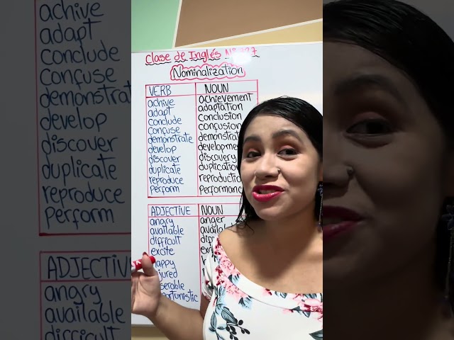 NOMINALIZATION ✅ #easyenglishtv #aprendeingles