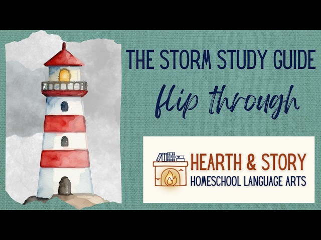Hearth & Story The Storm Novel Study Guide Flip Through