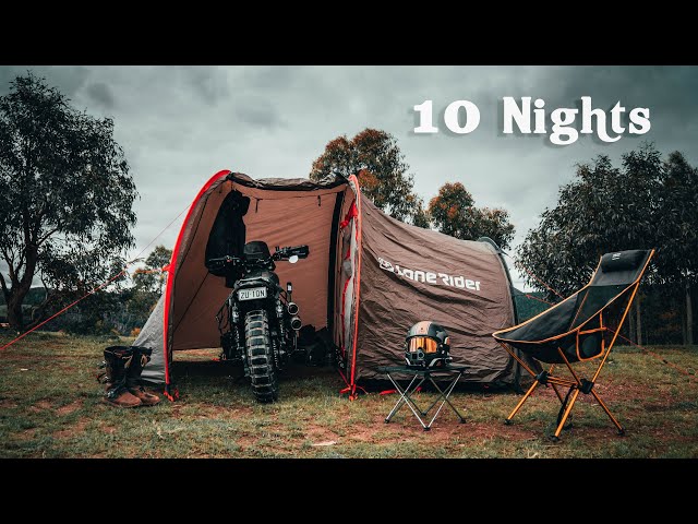 10 Nights Solo Moto Camping | Nature ASMR | Silent Vlog