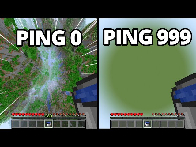MLG water bucket ping 0 vs ping 999