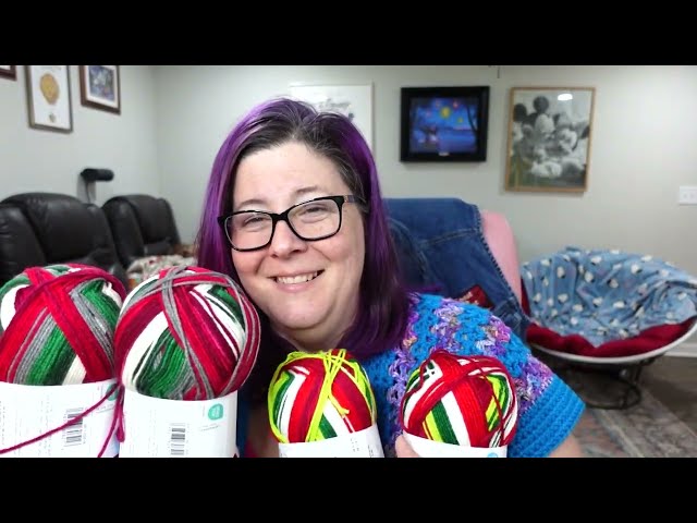 Christmas yarn at Michaels