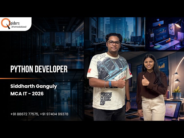 Placement Journey of MCA-IT graduated as Python developer | Ahmedabad