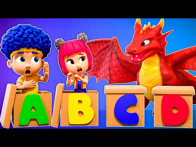 Learn ABCD with Surprise Boxes! | D Billions Kids Songs