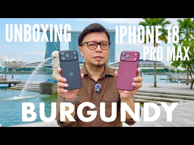 WOW.. IPHONE 18 PRO MAX BURGUNDY, Unboxing & Camera Test