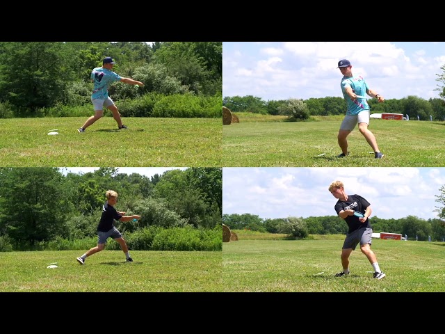 SUPER SLOW MOTION FORM: CALVIN LONNQUIST AND ZACH NASH PRO DISC GOLFERS