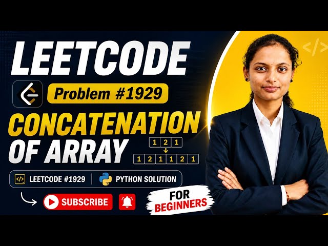 LeetCode 1929 | Concatenation of Array | Python Solution |Leetcode problems for Beginners in telugu 