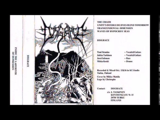 Disgrace   Inside The Labyrinth of Depression Demo
