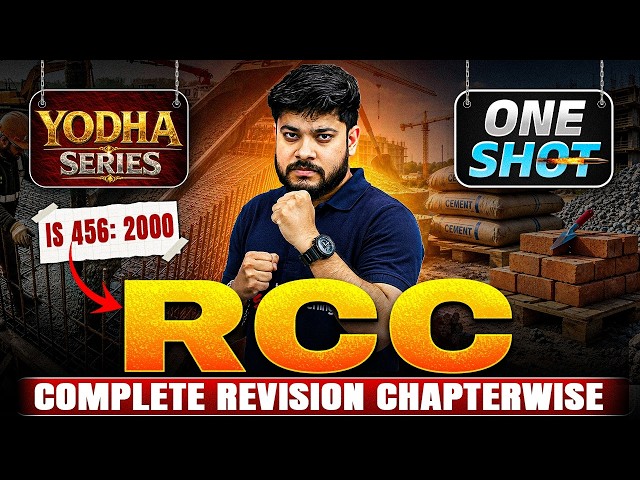 RCC In ONE SHOT | RCC Civil Engineering | Reinforced Cement Concrete for AE & JE Exams | Devesh Sir
