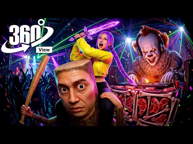 Pennywise & Tun Tun Sahur Bathroom Party GONE WRONG 😱 | IT: Welcome to Derry VR 360° Brainrot