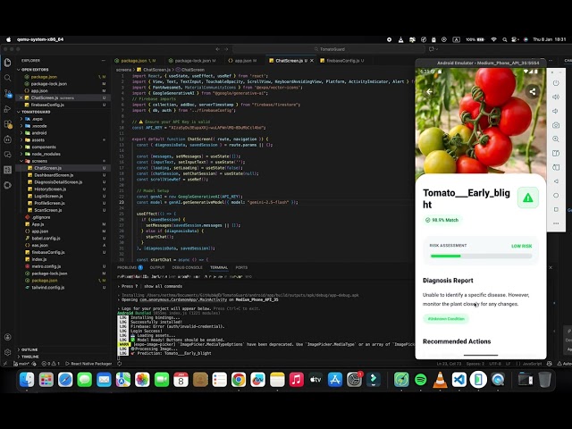 AI Powered Smart Farm Manager | React Native & TensorFlow Project