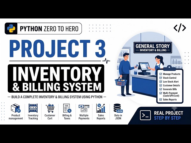 Python #10 | Project #3 | Complete Inventory & Billing System