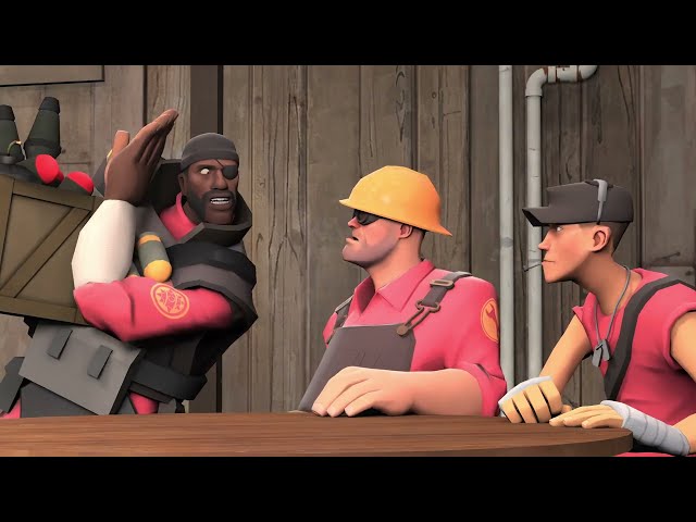 TF2 voicelines most players never hear because nobody plays competitive mode [TF2 Blender Animation]
