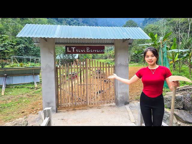 Holiday Project Building a $5000 Bridge Over the Stream – Installing Gate and "LTtivi" Nameplate