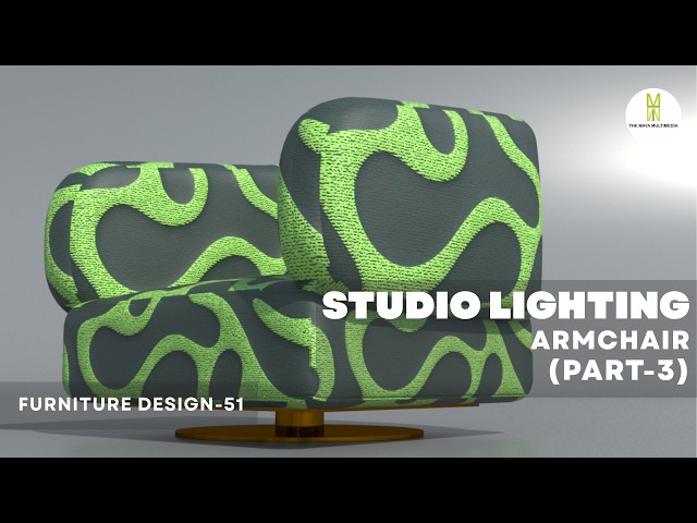 LIGHTING ON ARMCHAIR IN 3DS MAX (PART-3) | FURNITURE MODELLING IN 3DS MAX |FURNITURE DESIGN-51