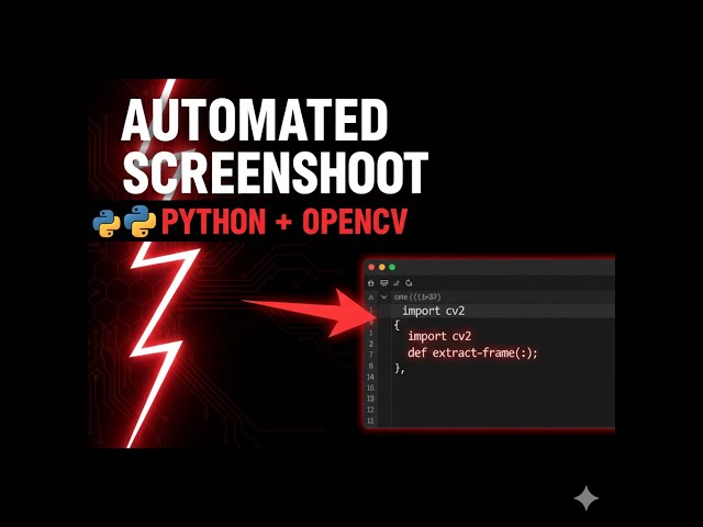 How I Automated Screenshot Extraction with Python + OpenCV (Step-by-Step)