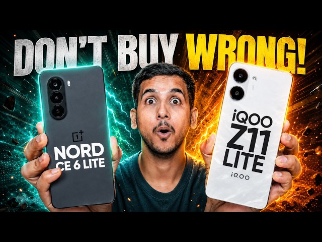 iQOO Z11 Lite vs OnePlus Nord CE6 Lite🔥DON'T WASTE YOUR MONEY!🚨