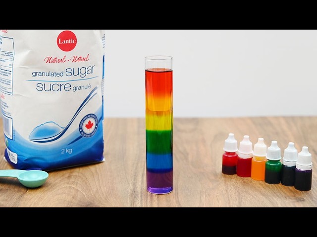 Rainbow Density Experiment - Fun & Easy Science Activity