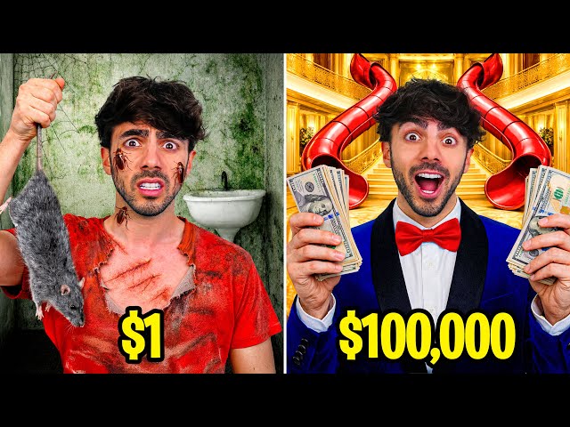 HOTEL DE $1 VS HOTEL DE $100.000!