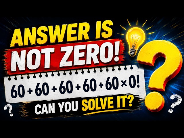 😱 99% Get This Math Puzzle WRONG! Can You Solve It?