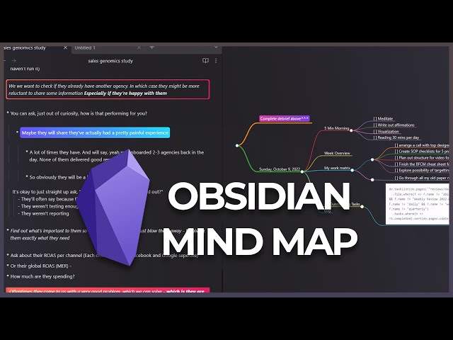 Obsidian Mind Maps - Create Mind Maps Fast!