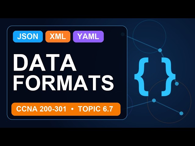 JSON vs XML vs YAML Explained | Data Serialization for CCNA 200-301