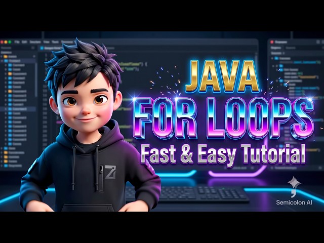 Java for Loops in 50 Seconds | Semicolon AI Teacher