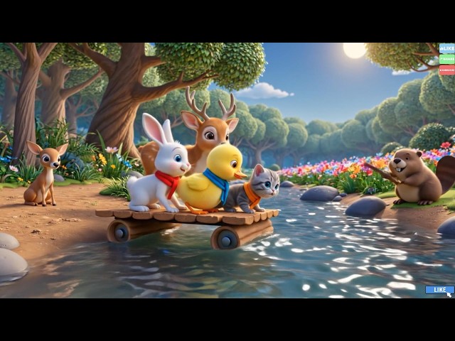🐰🐤Roro, Dodo & Kiki: Let's Build a Raft! 🛠️