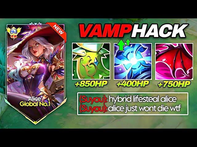 PURE CHEAT ALICE BUILD 😱 | UNKILLABLE + INFINITE HP REGEN | VAMPIRE META 2026