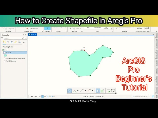 How to Create Shapefile in ArcGIS Pro | ArcGIS Pro Tutorial for Beginners