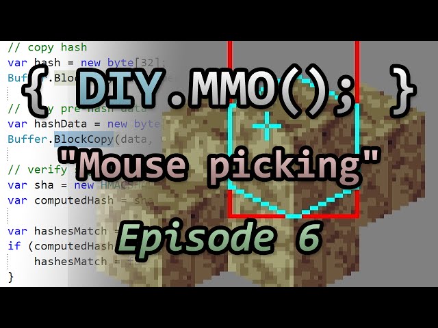 DIY MMO 6: "Tile picking" (Guide to making an MMO)