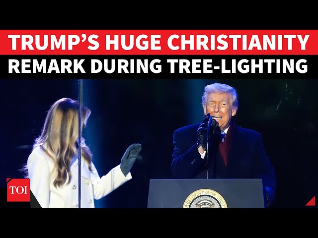 Trump’s Striking Christianity Remark During DC Tree-Lighting Sends Shockwave; ‘It’s A Miracle That…’