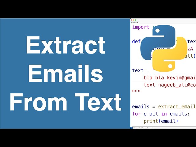 Extract Emails From Text | Python Example
