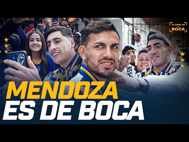 ¡BOCA LLEGÓ a MENDOZA y FUE RECIBIDO POR una MULTITUD! | EL CANAL DE BOCA