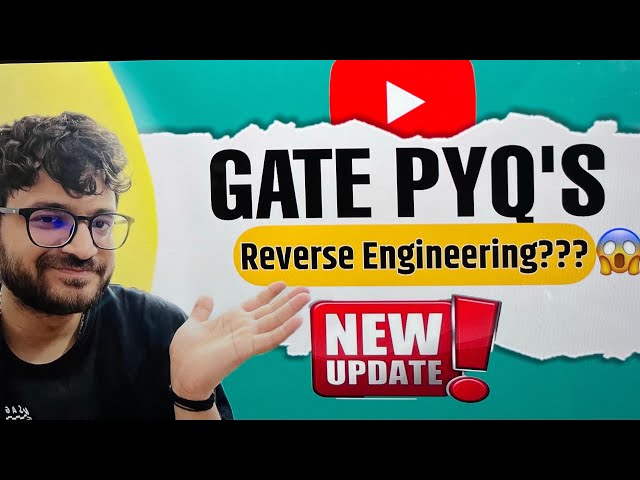How to Crack GATE CS Using Only PYQs | Reverse Engineering Method Explained