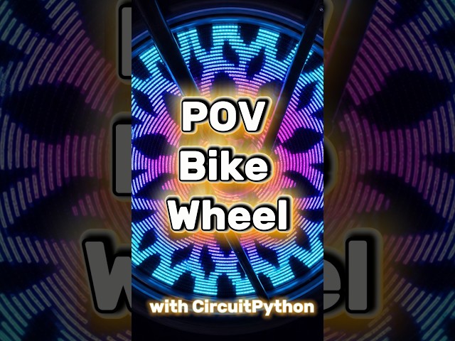 POV Persistence of Vision Bike Wheel Tutorial - DIY #adafruit