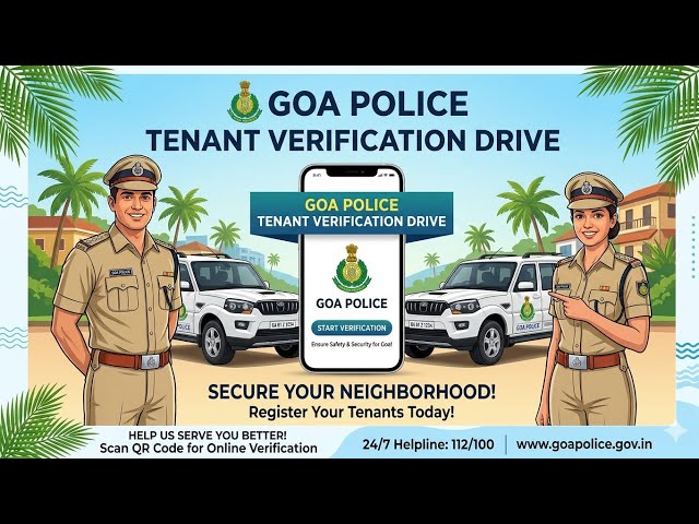 How to do Tenant Verification in Goa Online fully Explained with Certificates approved #goapolice 
