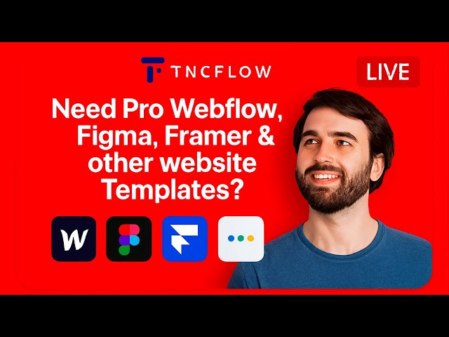 Pro Website Templates for Webflow, Figma, Framer & More! @TNCFlow
