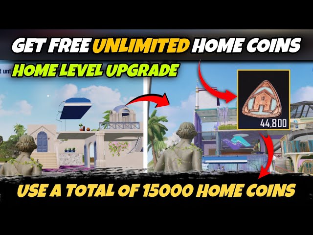 Use a total of 15000 Basic Home Coins || Upgrade Home Lavel In BGMI 😱😱
