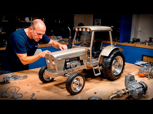 MAN Builds an INCREDIBLE $5,000 SCALE Tractor With FULLY FUNCTIONAL ENGINE by @septemberflow